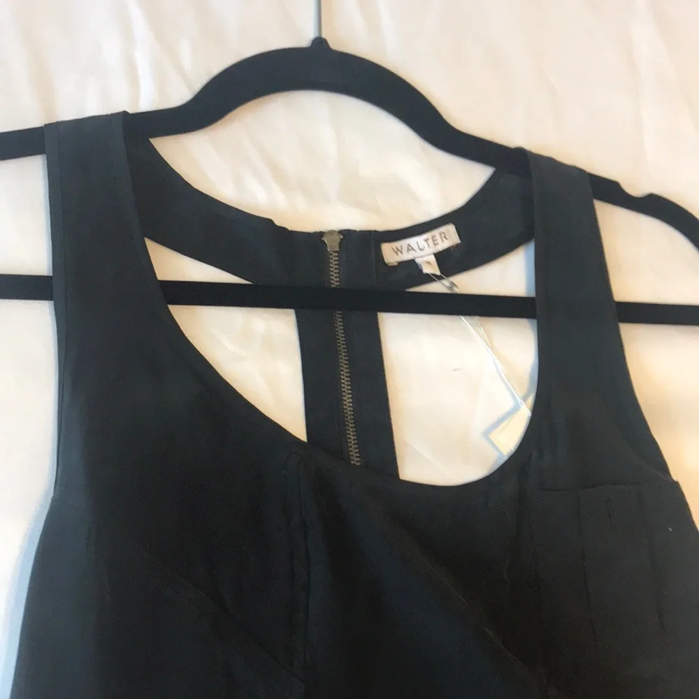 NWT Black silk top - Picture 4 of 5